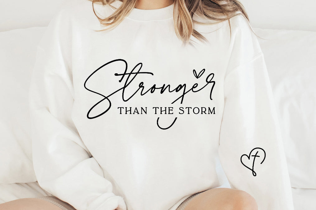 Stronger than the storm Crewneck sweater