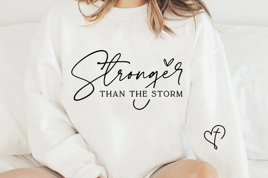 Stronger than the storm Crewneck sweater