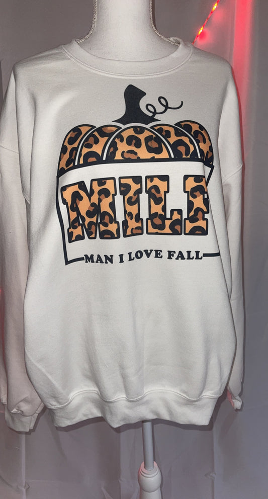 MILF (man I love fall) Crewneck sweater 🧡🖤