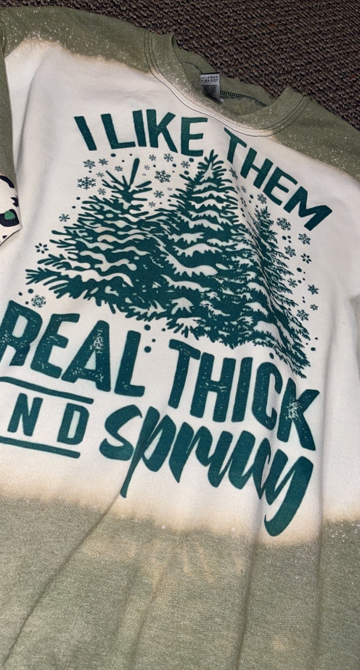 I like them real thick and sprucy sweater