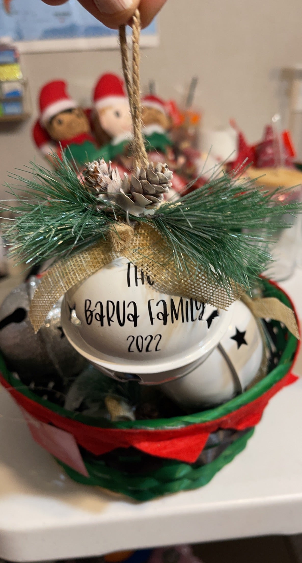 Personalized Christmas Bell ornament