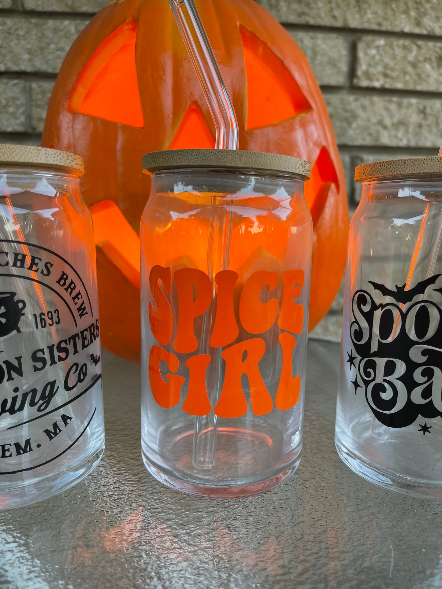 Spice girl glass cup 🧡