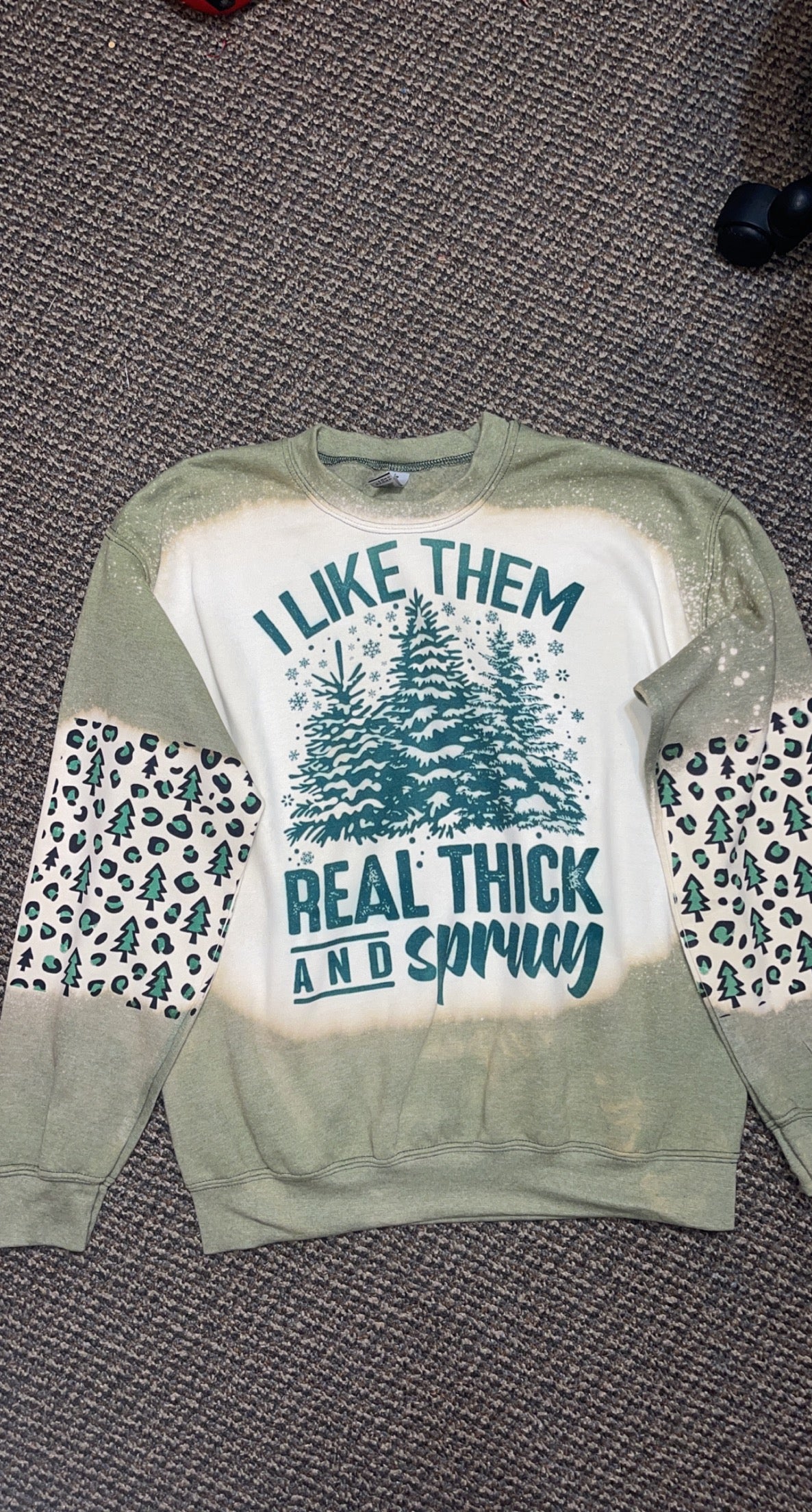 I like them real thick and sprucy sweater