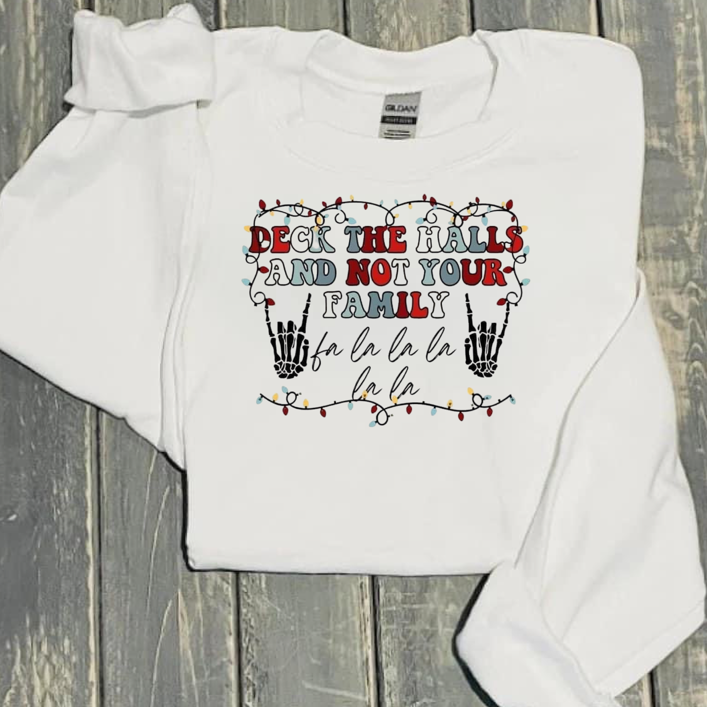 Deck the halls and not your family crewneck sweater
