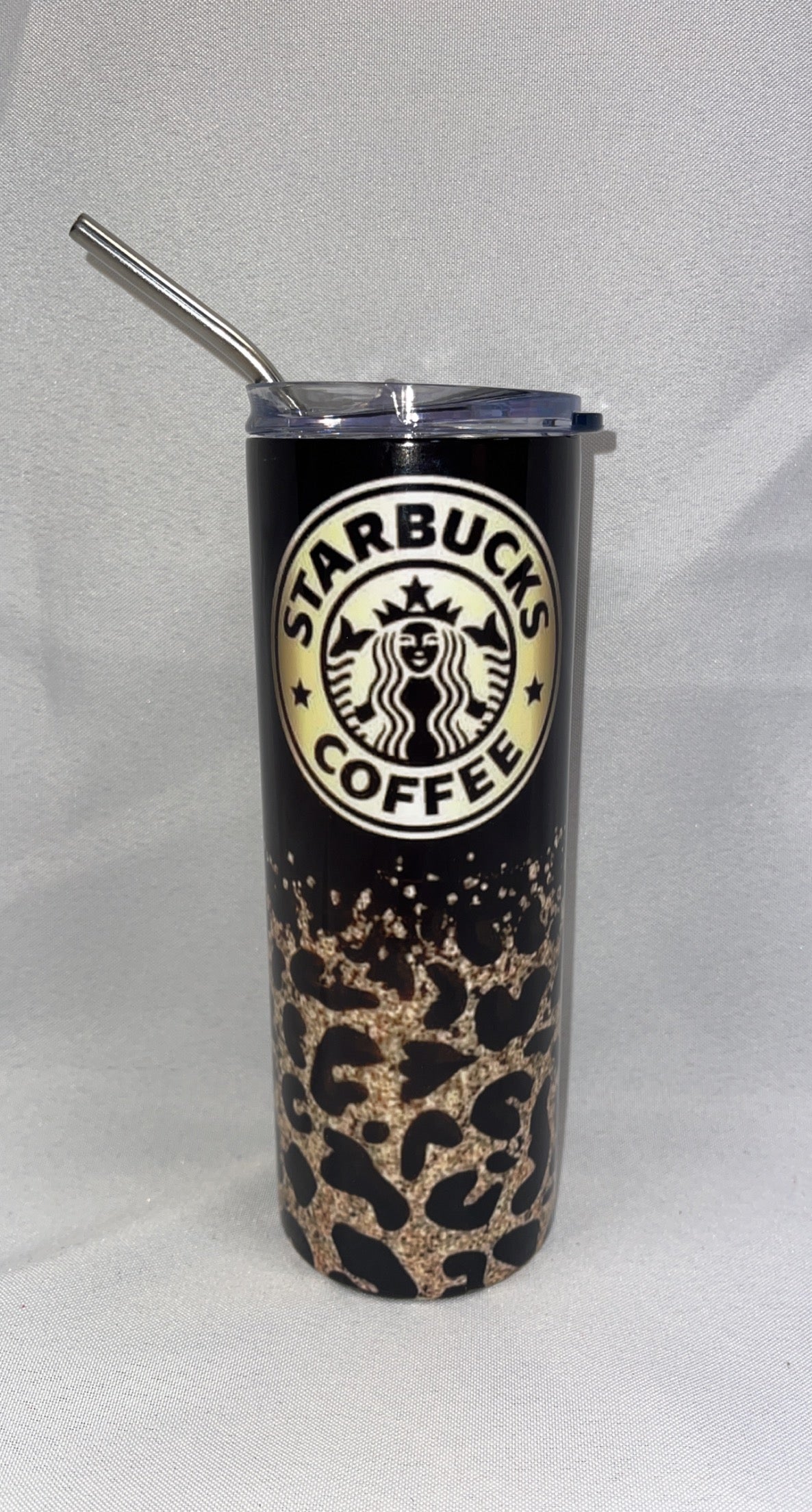 20oz Cheetah Starbucks Inspired Tumbler